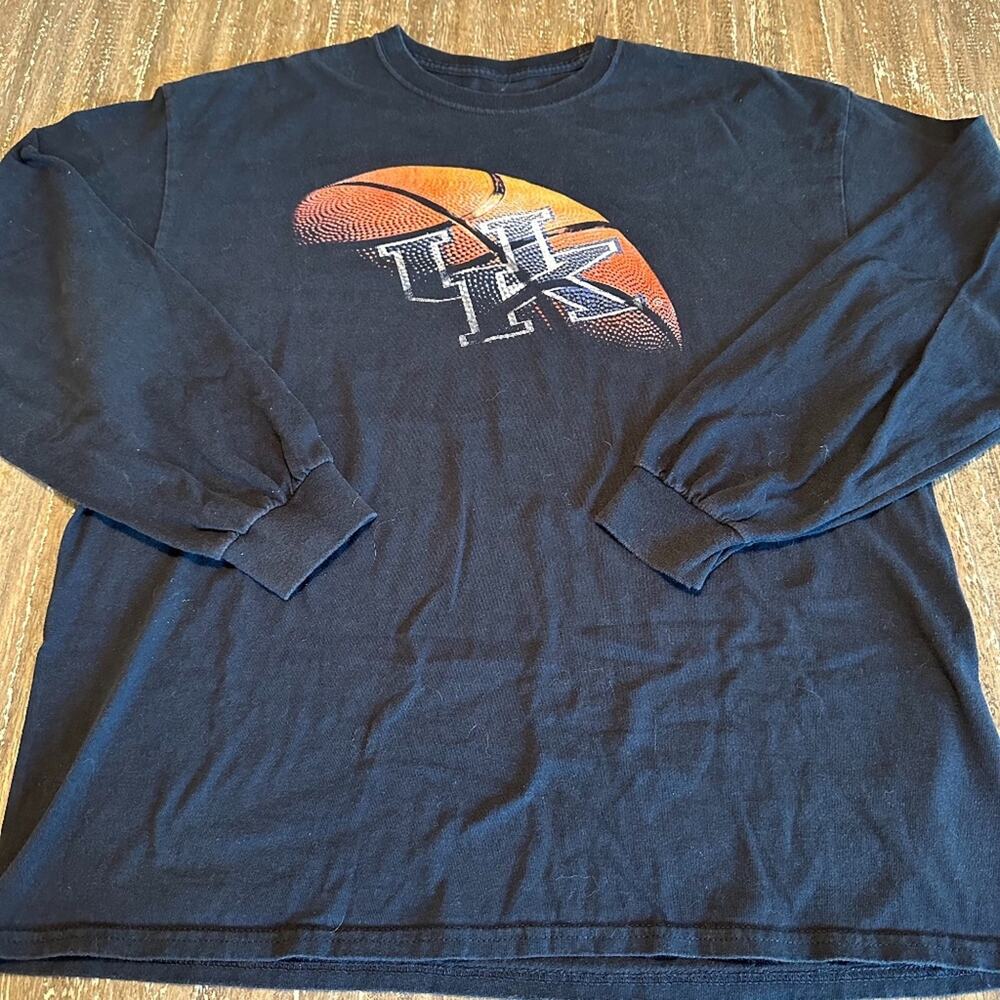 Vintage University of Kentucky Wildcats Basketball Long Sleeve T-Shirt L/XL